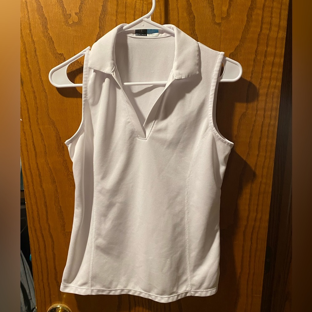 White Golf Top, Size: S